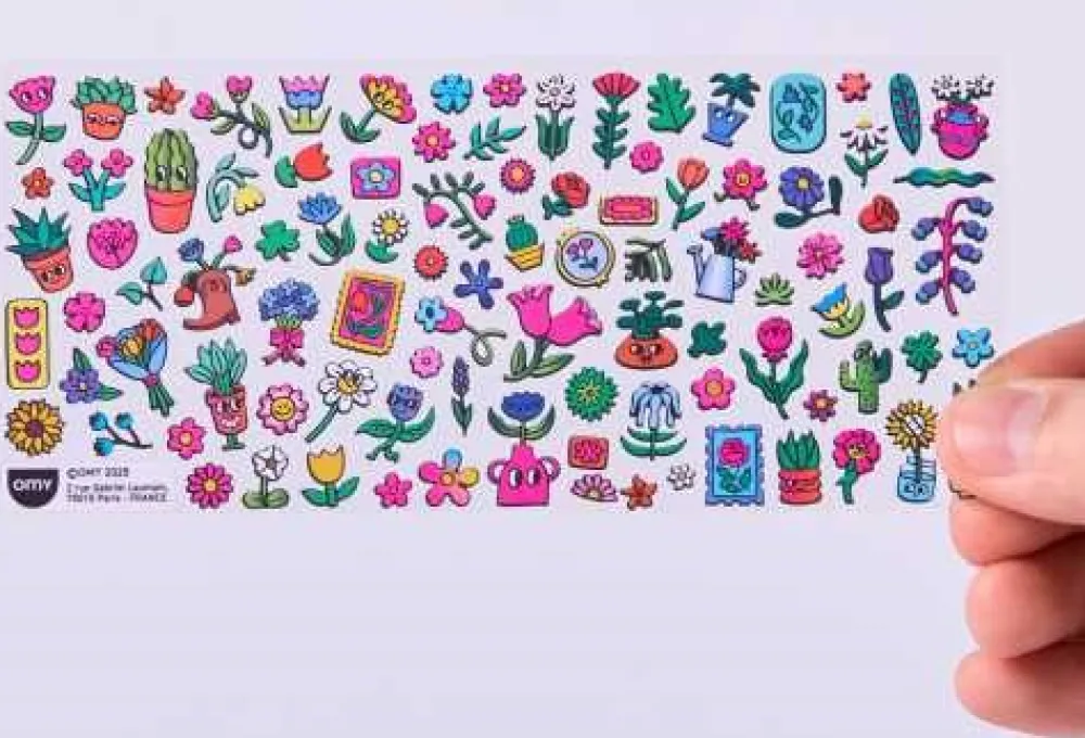 Omy Stickers Boutique Flowers ·*Niños Juegos De Viaje