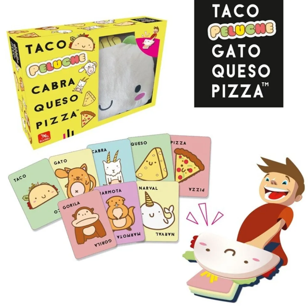 Ludilo Taco, Peluche, Cabra, Queso, Pizza ·*Niños Ludilo|Juegos De Mesa De Viaje