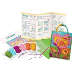 4M Taller Básico de Punto de Cruz ·*Niños Kit De Manualidades|Juguetes Y Juegos Motricidad Fina