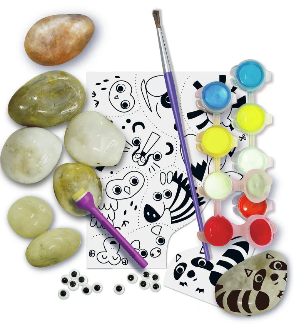 4M Taller de pintar animales con piedras ·*Niños Kit De Manualidades