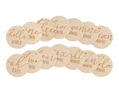 Pearhead Tarjetas Milestone Madera ·*Niños Juegos De Viaje