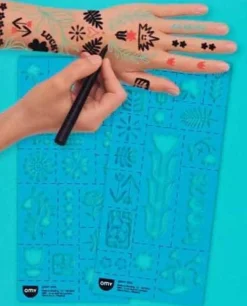 Omy Tattoos temporales Flower Power ·*Niños Tatuajes Para Niños|Disfraces Infantiles