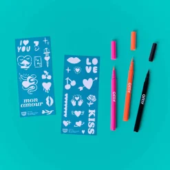 Omy Tattoos temporales I love you ·*Niños Tatuajes Para Niños|Disfraces Infantiles
