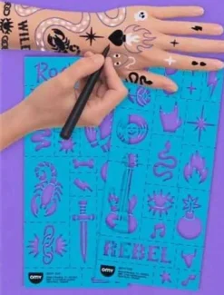 Omy Tattoos temporales Rock Club ·*Niños Tatuajes Para Niños|Disfraces Infantiles
