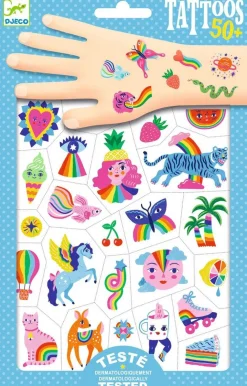 Djeco Tatuajes Arco Iris ·*Niños Tatuajes Para Niños|Disfraces Infantiles