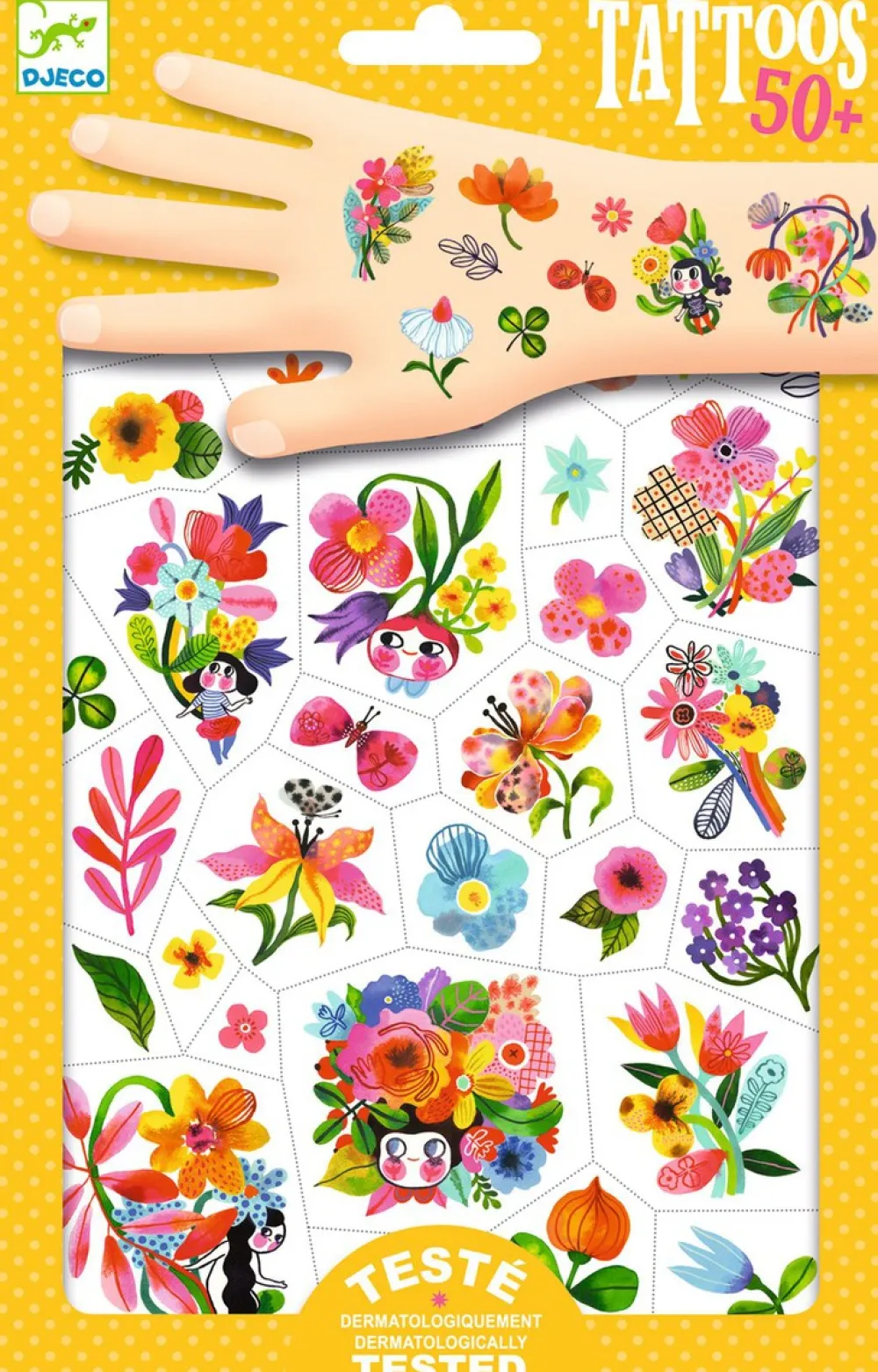 Djeco Tatuajes Flor de Agua ·*Niños Tatuajes Para Niños|Disfraces Infantiles