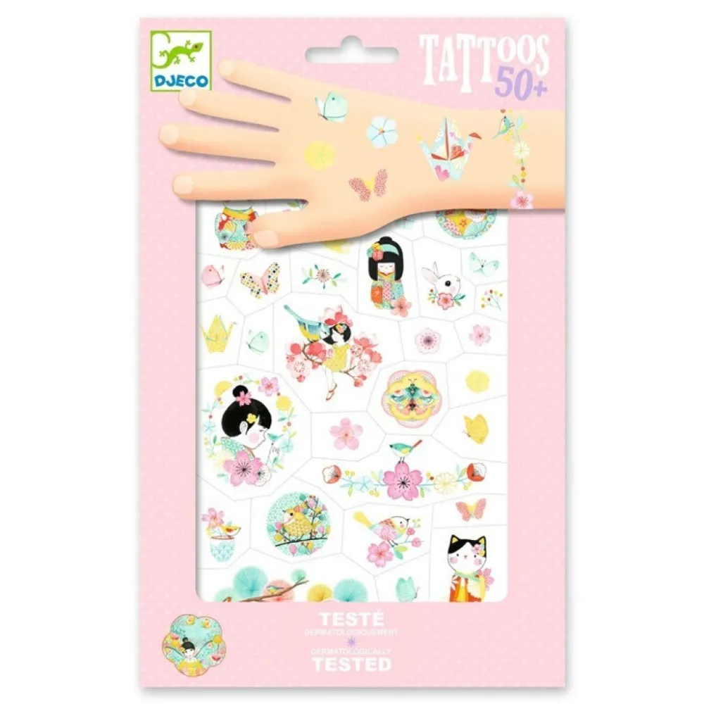 Djeco Tatuajes Sakura ·*Niños Tatuajes Para Niños|Disfraces Infantiles