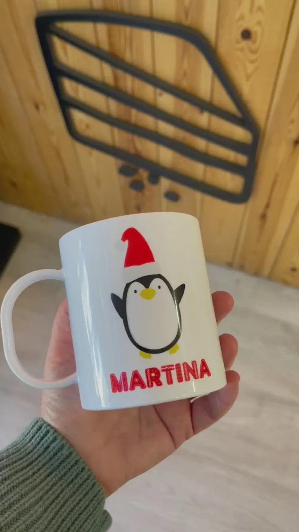 Bizcocho de Yogur Taza Infantil Navidad · Ballena y Pingüino* Tazas Infantiles