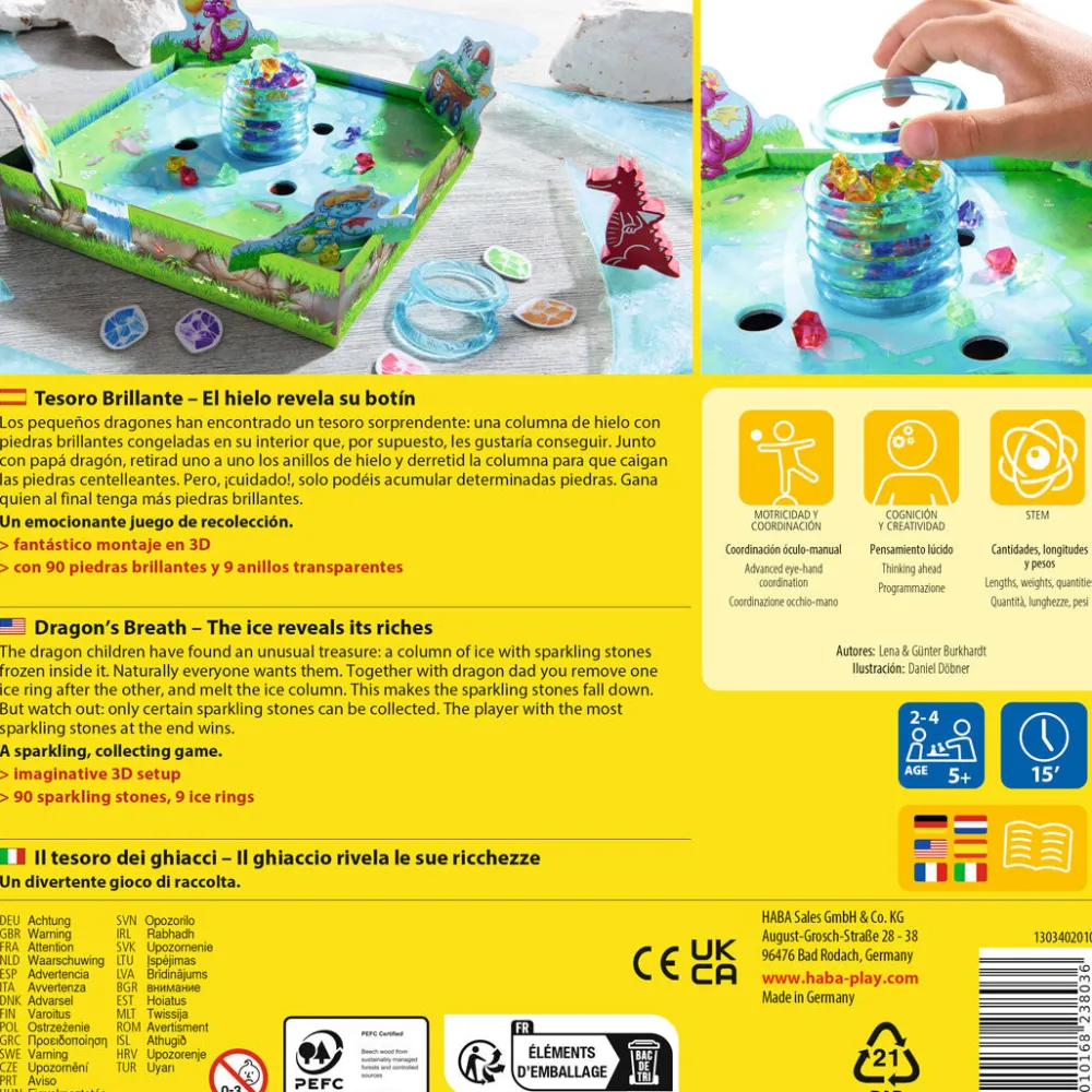 HABA Tesoro Brillante ·*Niños Juegos Haba|Juegos De Mesa De Viaje