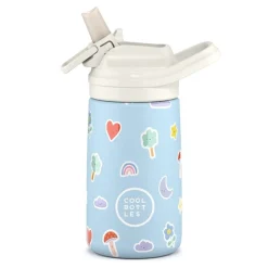 Cool Bottles The Kiddie Bottle - Rainbow Clouds 350ml ·* Botellas De Agua Termo|Botellas De Agua Para El Cole·Botellas Termo