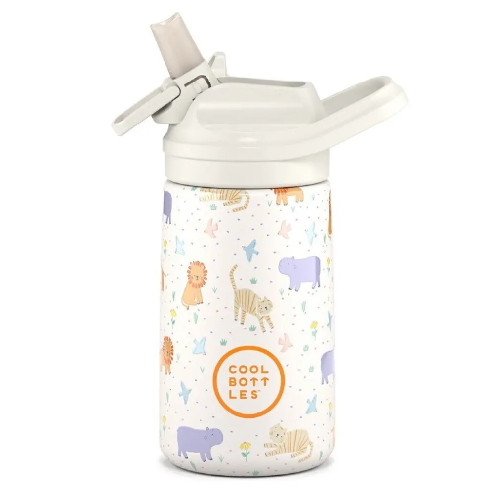 Cool Bottles The Kiddie Bottle - Roar Time 350ml ·* Botellas De Agua Termo|Botellas De Agua Para El Cole·Botellas Termo