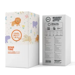 Cool Bottles The Kiddie Bottle - Roar Time 350ml ·* Botellas De Agua Termo|Botellas De Agua Para El Cole·Botellas Termo