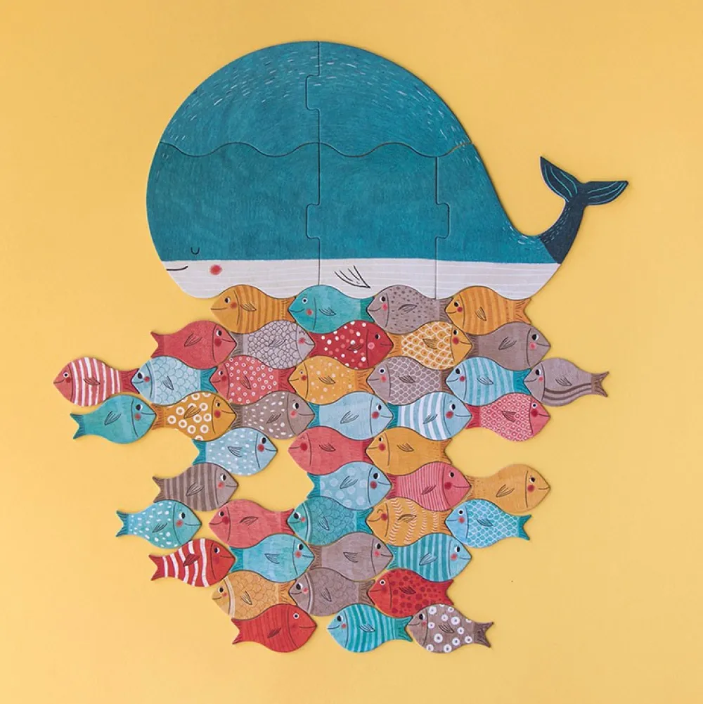 Londji The Whale & The Fish ·*Niños Juegos De Mesa Competitivos|Juegos De Tablero