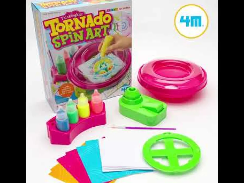 4M ThinkingKits - Tornado Spin Art ·*Niños Kit De Manualidades
