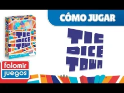 Falomir Tic Dice Town ·*Niños Juegos De Mesa De Viaje|Juegos De Mesa Competitivos