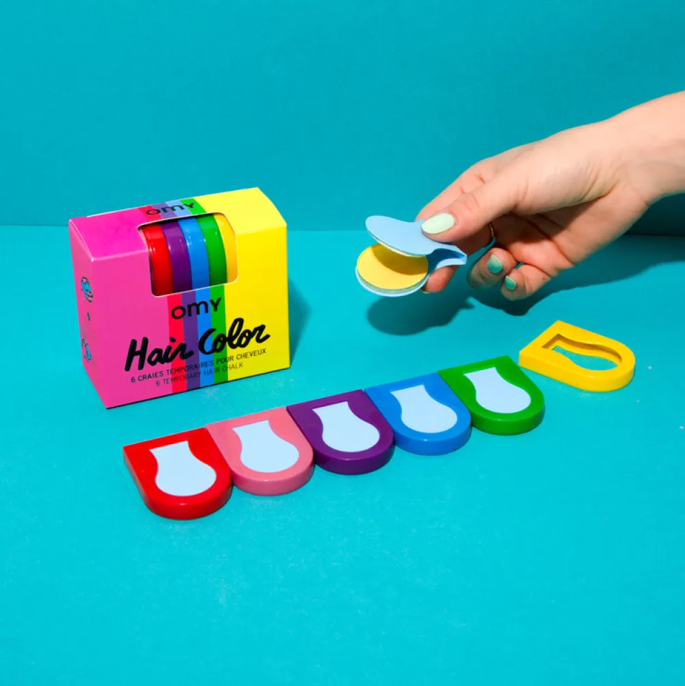 OMY Tizas temporales para pelo*Niños Maletín De Maquillaje Para Niñas Y Niños|Disfraces Infantiles