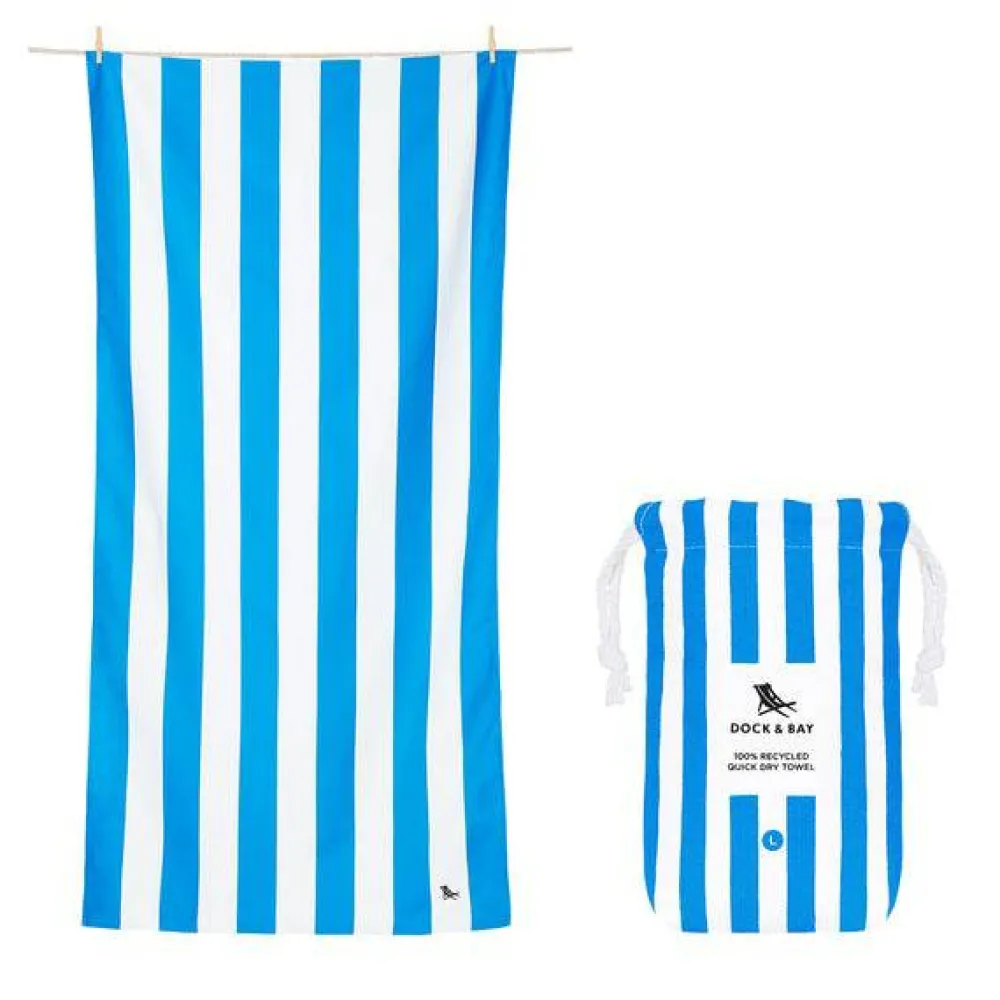 Dock u0026 Bay Toalla Cabana Azul · L*Niños Toalla De Niños Para Playa|Toallas De Playa Para Bebés