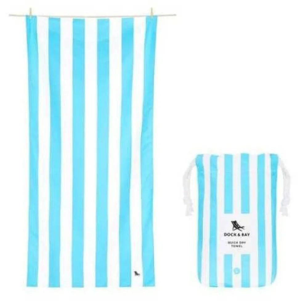 Dock u0026 Bay Toalla Cabana Azul Pastel · L*Niños Toallas De Playa Para Adultos|Toalla De Niños Para Playa