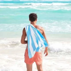 Dock u0026 Bay Toalla Cabana Azul Pastel · L*Niños Toallas De Playa Para Adultos|Toalla De Niños Para Playa