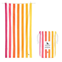 Dock u0026 Bay Toalla Cabana Summer Peach Sunrise · L*Niños Toalla De Niños Para Playa|Toallas De Playa Para Bebés