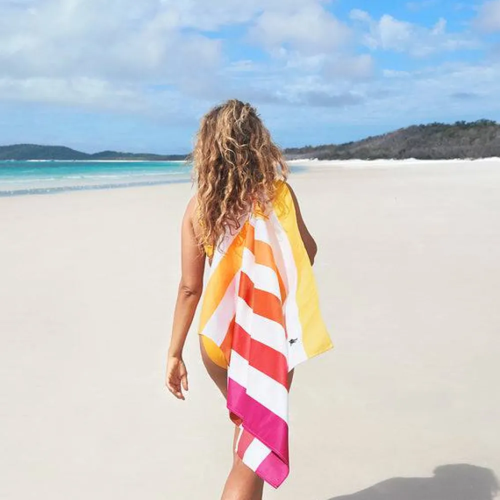 Dock u0026 Bay Toalla Cabana Summer Peach Sunrise · XL* Toallas De Playa Para Adultos