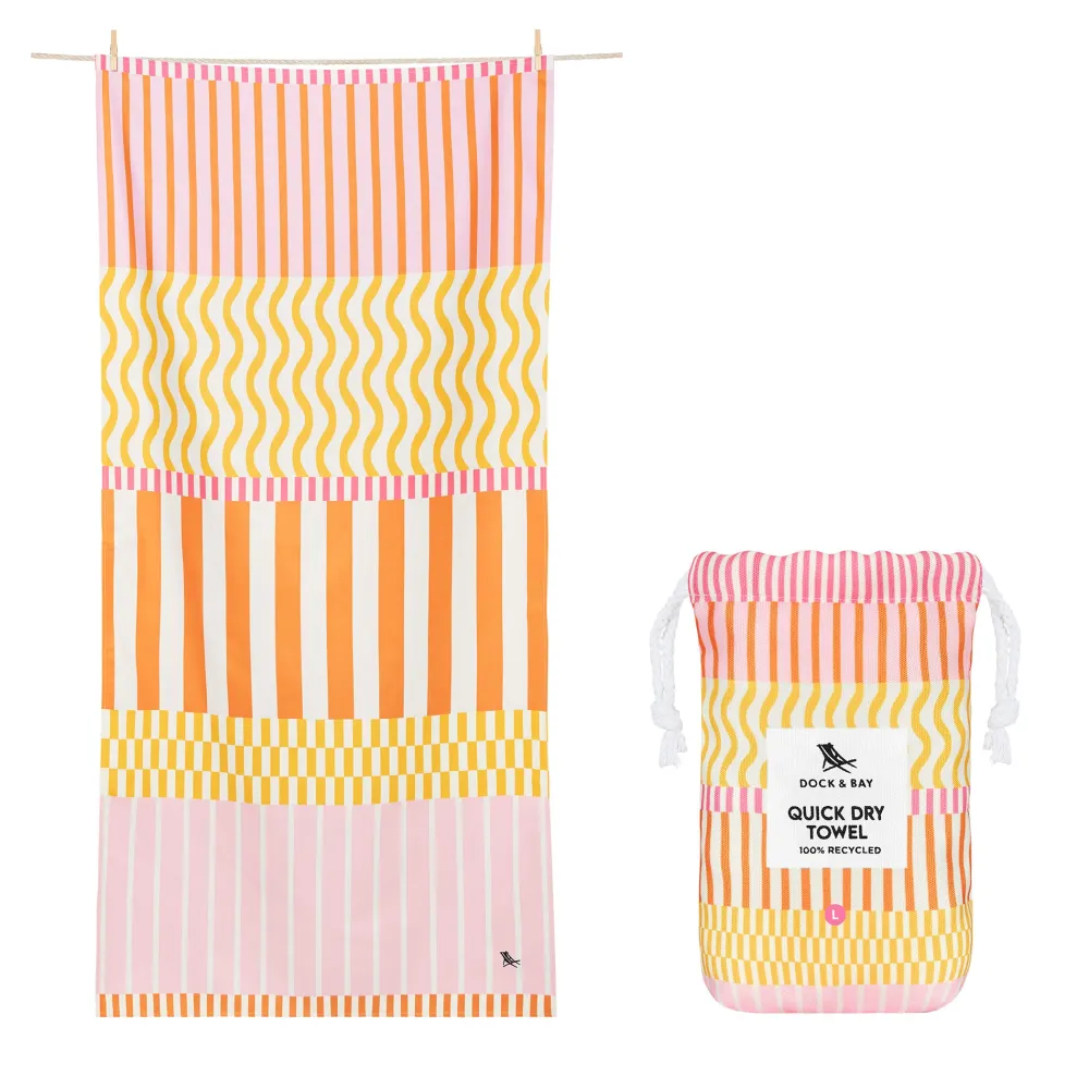 Dock u0026 Bay Toalla Summer Lemonade · L*Niños Toalla De Niños Para Playa|Toallas De Playa Para Adultos