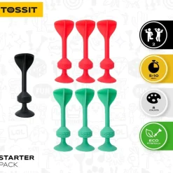 Tossit 7 Dardos silicona Starter*Niños Juguetes De Toda La Vida
