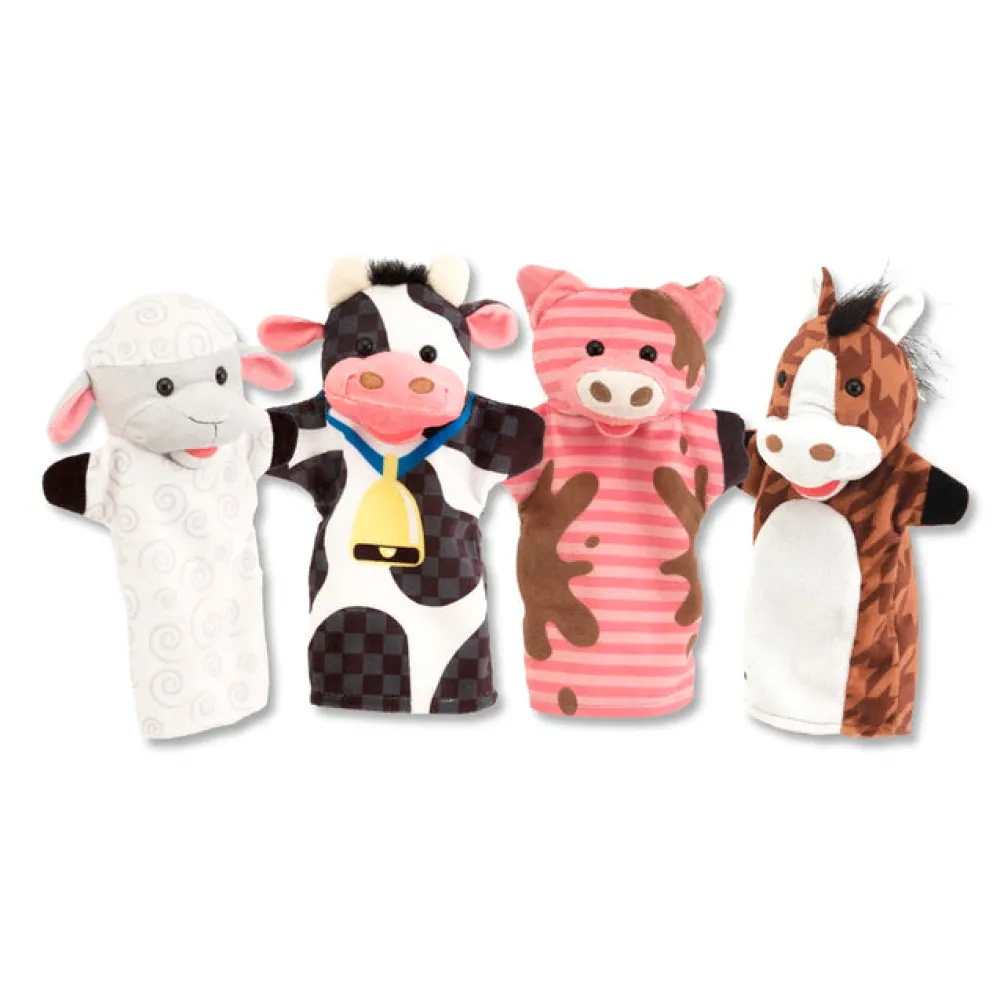 Melissa u0026 Doug Títeres amigos de la granja · Melissa & Doug*Niños Marionetas Y Teatro
