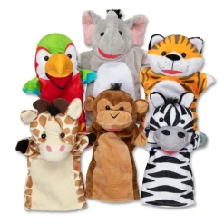 Melissa u0026 Doug Títeres amigos del safari · Melissa & Doug*Niños Marionetas Y Teatro