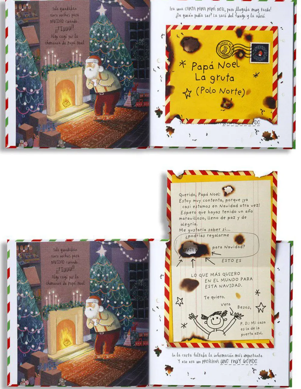 Edelvives Una Carta para Papá Noel*Niños Libros De Navidad Para Niños|Álbumes Ilustrados Infantiles