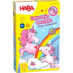 HABA Unicornio Destello – Bingo chispeante ·*Niños Juegos Haba|Juegos De Mesa Competitivos