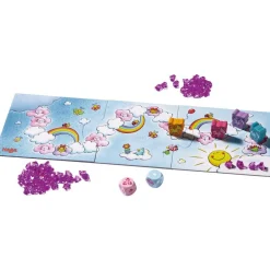 HABA Unicornio Destello – El tesoro de las nubes ·*Niños Juegos Haba|Juegos De Mesa Competitivos
