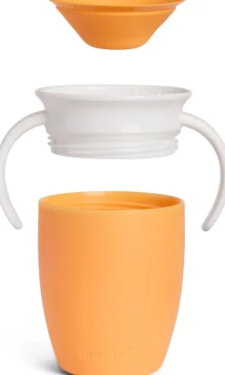 Munchkin Vaso Antiderrame con Asa Miracle 360º Mandarina ·* Vasitos De Agua Infantiles