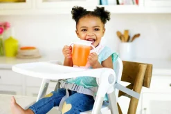 Munchkin Vaso Antiderrame con Asa Miracle 360º Mandarina ·* Vasitos De Agua Infantiles