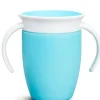 Munchkin Vaso Antiderrame con Asa Miracle 360º Azul pastel ·* Vasitos De Agua Infantiles