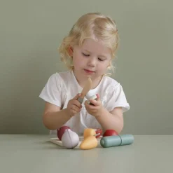 Little Dutch Verduras para Cortar ·*Niños Cocinas De Madera Y Accesorios Juguete|Juguetes Waldorf