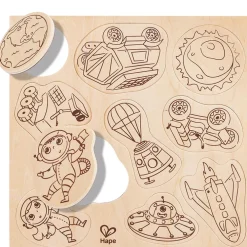 Hape Vida en Marte Cuentos Imanes de madera ·*Niños Kit De Manualidades