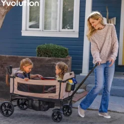 Yvolution Wagon transporte Verde ·*Niños Tiendas, Piscinas Y Accesorios|Patinetes Infantiles