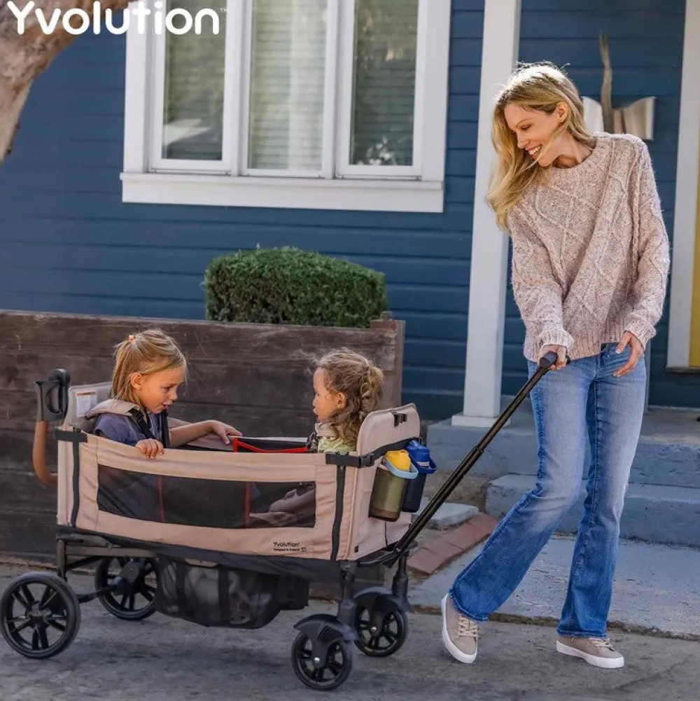 Yvolution Wagon transporte Verde ·*Niños Tiendas, Piscinas Y Accesorios|Patinetes Infantiles