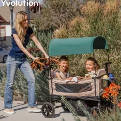 Yvolution Wagon transporte Verde ·*Niños Tiendas, Piscinas Y Accesorios|Patinetes Infantiles