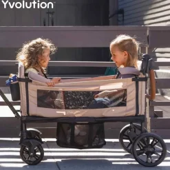 Yvolution Wagon transporte Verde ·*Niños Tiendas, Piscinas Y Accesorios|Patinetes Infantiles