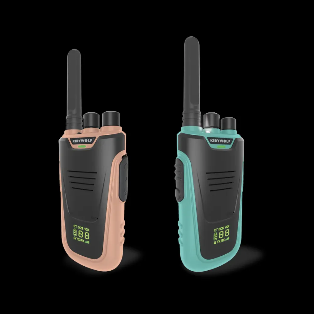 Kidywolf Walkie Talkies Kidytalk Natural-Cyan ·*Niños Walkie Talkie Para Niños