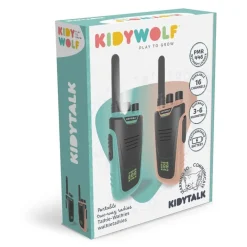 Kidywolf Walkie Talkies Kidytalk Natural-Cyan ·*Niños Walkie Talkie Para Niños