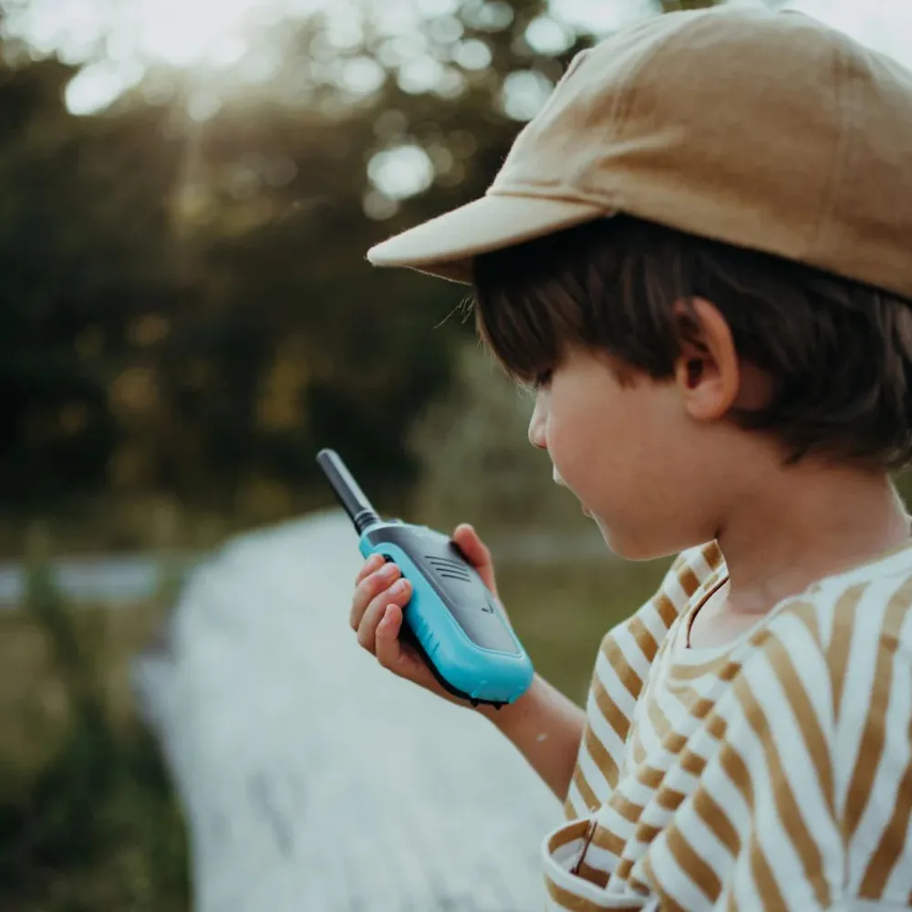 Kidywolf Walkie Talkies Kidytalk Natural-Cyan ·*Niños Walkie Talkie Para Niños