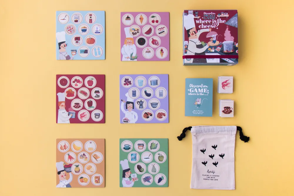 Londji Where is the Cheese Pocket Game ·*Niños Juegos De Mesa Competitivos|Juegos De Tablero