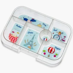 Yumbox Original 6 compartimentos Fifi Pink Paris* Cajas De Almuerzo Infantil·Con Compartimentos