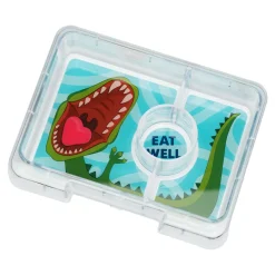 Yumbox Snack 3 compartimentos Green Dinos* Cajas De Almuerzo Infantil·Con Compartimentos