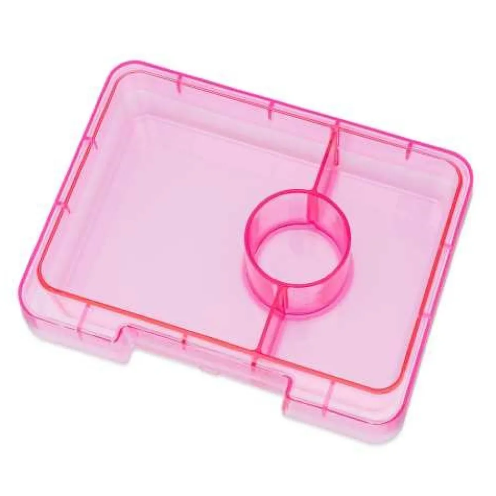 Yumbox Snack 3 compartimentos Glitter Pink* Cajas De Almuerzo Infantil·Con Compartimentos