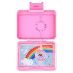 Yumbox Snack 3 compartimentos Fifi Pink Rainbow* Cajas De Almuerzo Infantil·Con Compartimentos