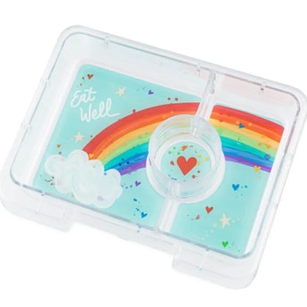 Yumbox Snack 3 compartimentos Fifi Pink Rainbow* Cajas De Almuerzo Infantil·Con Compartimentos